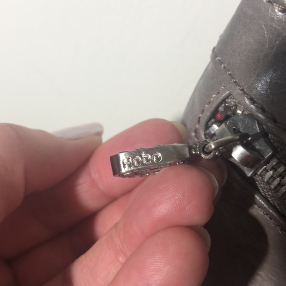 HOBO Charcoal Leather Crossbody Bag - Picture 3 of 8